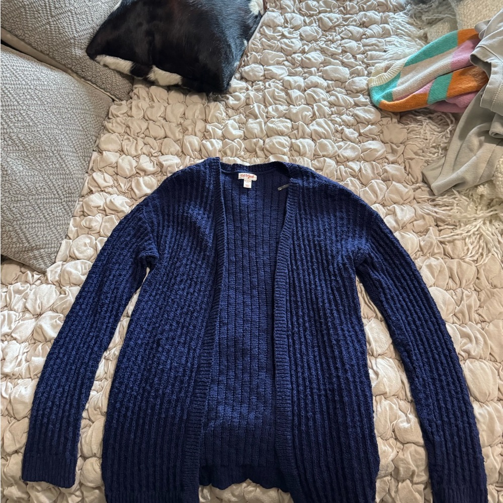 Target- Cat & Jack Navy Blue Cardigan Kids 14-16